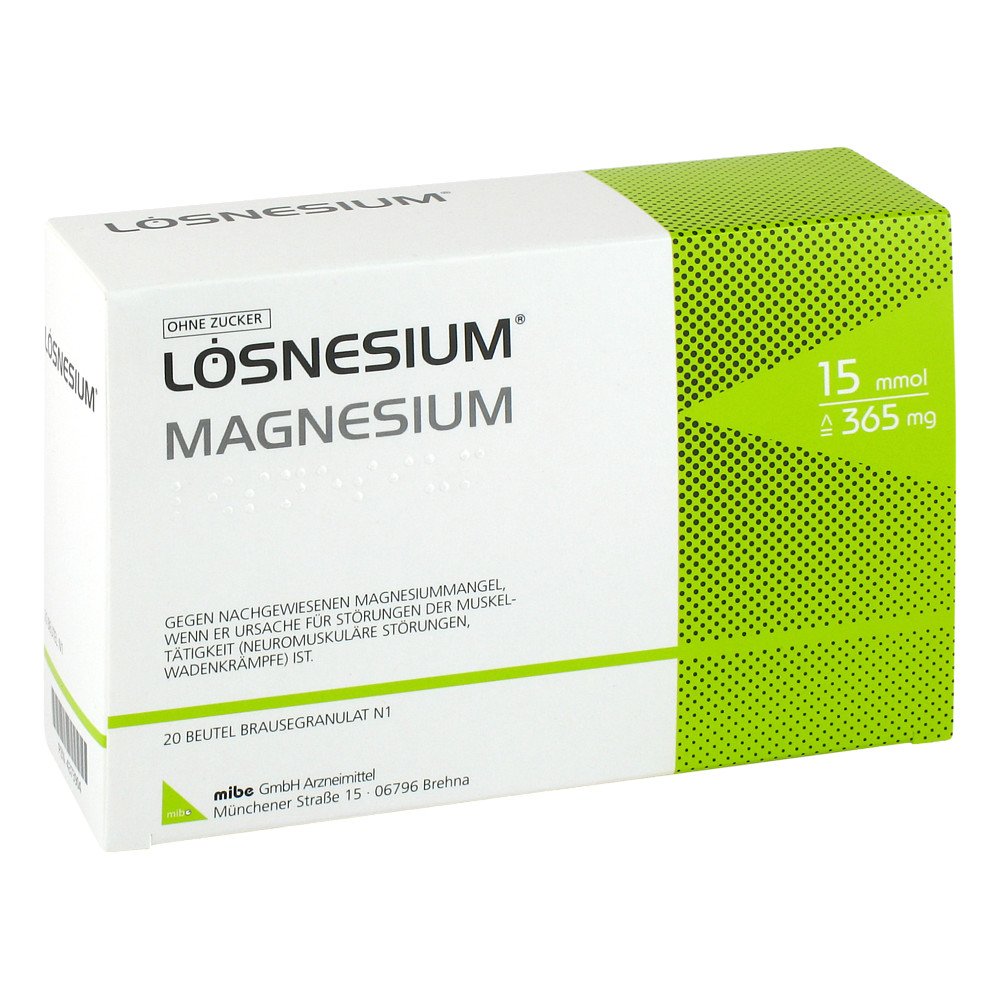 MIBE GmbH Arzneimittel Lösnesium Brausegranulat Beutel 04373904