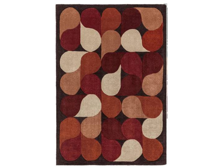 Tapis de salon moderne et design rouge 120x170 cm