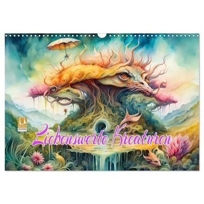 Liebenswerte Kreaturen (Wandkalender 2027 DIN A3 quer), CALVENDO Monatskalender