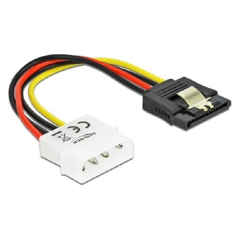 Delock SATA Stromanschlusskabel mit Metalclip (15 cm, 15 pin S-ATA) (60120)