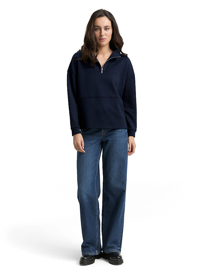 Tom Tailor Sweatshirt in Dunkelblau - XS