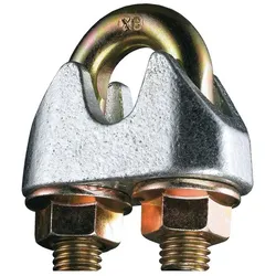 Kleinsorge, Zubehör Kette + Seil, Sicherheitsdrahtseilklemme DIN 1142-EN 13411-5 Gewinde M8 Nenngrösse 8,0 mm verzinkt