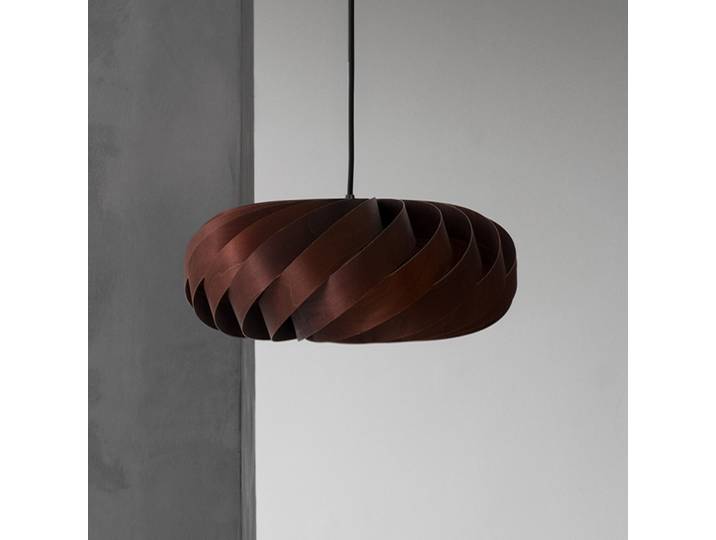 TR5 Pendelleuchte Ø80 Birch Brown - Tom Rossau - Wohnzimmer - Holz