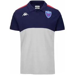 Kappa, Herren, Fussballtrikot, Polo FC Grenoble Rugby Angatem 8 2024/25 (S), Blau, Grau, Rot, Mehrfarbig