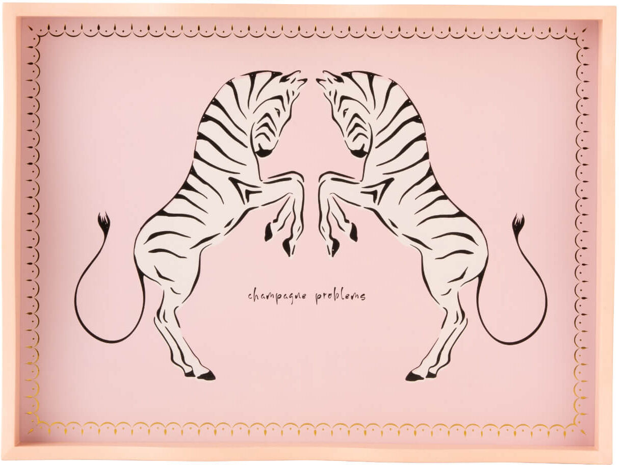 Yvonne Ellen Rectangular Serving Tray - Zebra