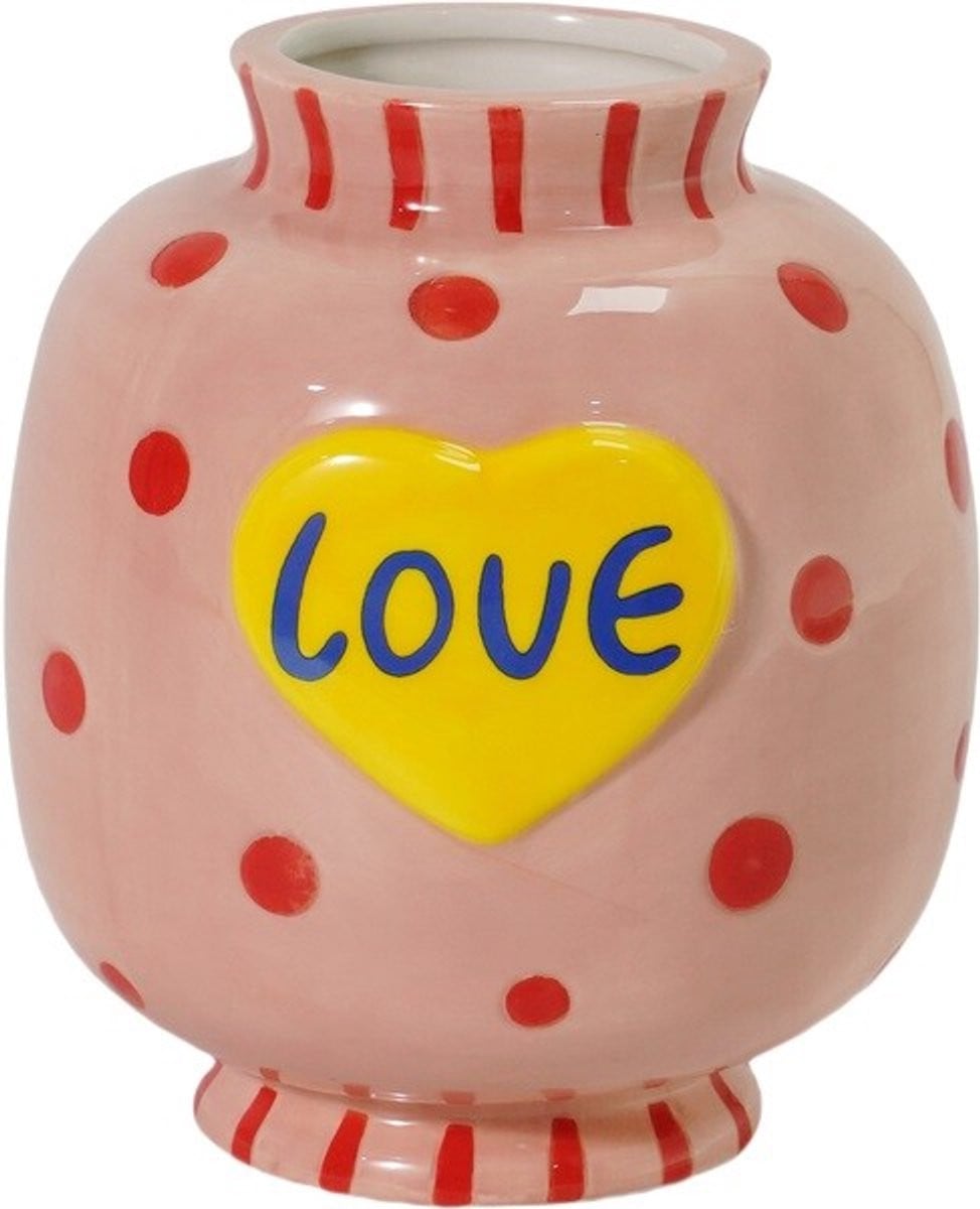 Aardewerk vaas Love van Homebound by Ky