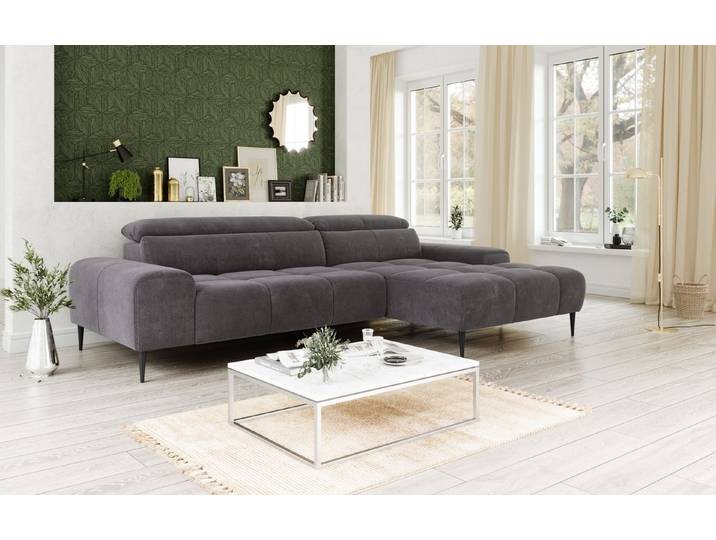 OTTO home Ecksofa Theo L-Form, B: 290 cm, mit Kopfteilverstellung, optional Sitztiefenverstellung