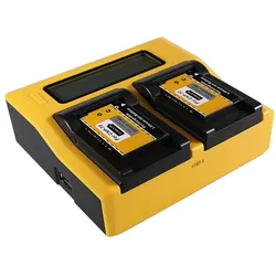 Patona Dual LCD USB Ladegerät f. Casio NP-70 Exilim EXZ150 EX-Z150 EXZ155 EX-Z155 EXZ250 EX-Z250 (Kamera Akku Ladegerät), Kamera Stromversorgung, Schwarz