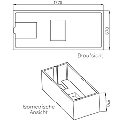 Neuesbad Wannenträger für Bette Classic 180x70 SW13638