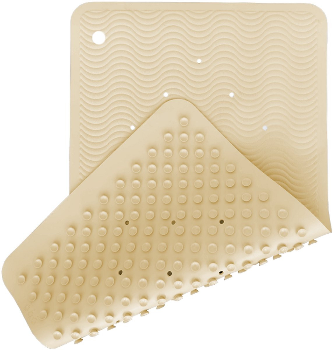 HEVEA Wave Badmat Rechthoek - Sand