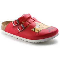 Clog Kay Superlauf, Birko-Flor, Cat Red, schmal, Größe 39 - rot - 39