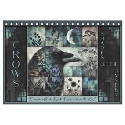 Crows. Shades of the Unseen. Art. (Desk Calendar 2027 DIN A5 landscape), CALVENDO 12 Month DeskCalendar