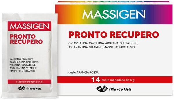 Massigen Pronto Recupero Integratore Multiminerale Multivitaminico 14 Bustine