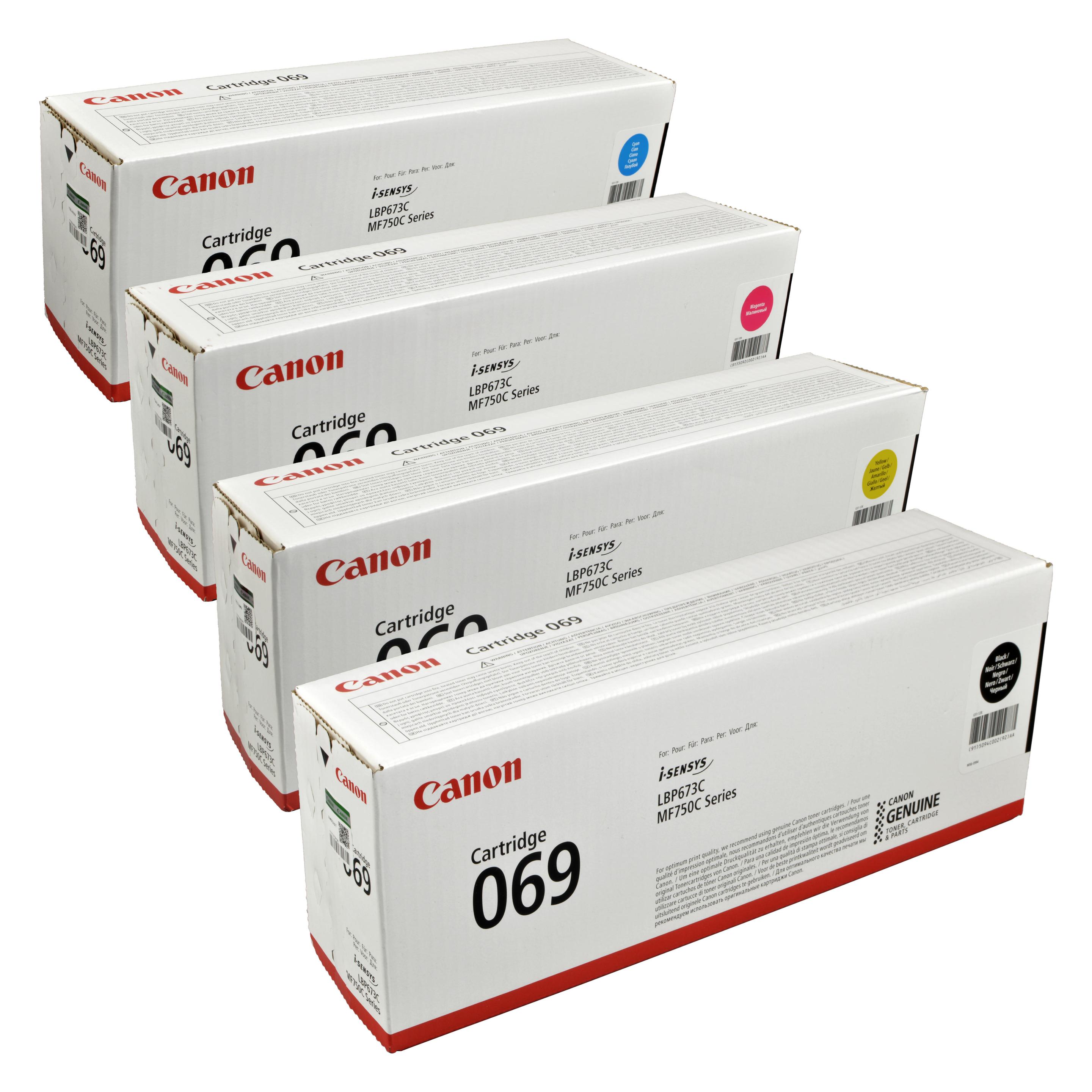 Canon 4 Toner 069 Multipack K C M Y 4-farbig (BK, C, M, Y) (47920736)