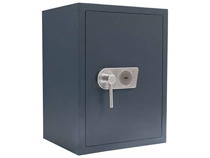Profirst Wertschutzschrank Trema 65 EN0 Doppelbart-Hochsicherheitsschloss Aufbohrschutz 2 Schlüssel Feuerfalz Anthrazit BxH 49x66cm 2 Fachböden verstellbar Befestigungsmaterial