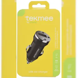 TEKMEE 40 44 82 31 Ladeadapter KFZ USB-A 12V schwarz
