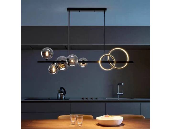 Lampes suspendues longues en forme de haricot magique, éclairage nordique moderne et créatif pour Restaurant, salon de luxe, Bar, décoration personnalisée