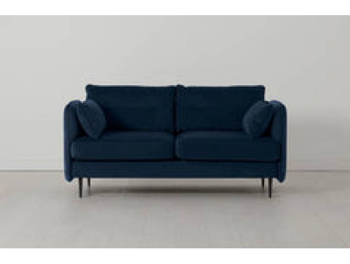 Model 19 Zweisitzer-Sofa, Indigoblau