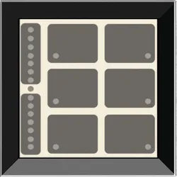 Issendorff Glas-Tastenfeld rahmenlos LCN - GTS8B