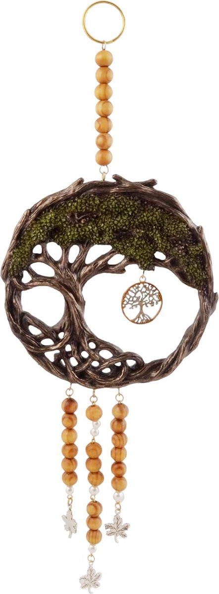 Veronese Design Germaanse Levensboom Yggdrasil Dream Catcher Beeld B/D/H: 35 x 13 x 2 cm