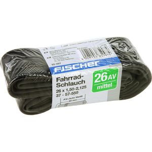 Fischer-MTS Fahrradschlauch 85097, 26 Zoll, 40mm AV-Ventil, für MTB, Reifenbreite 37-57mm