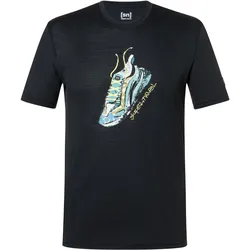 Super Natural, Herren, Funktionsshirt, Flashy Sneaker (S), Schwarz