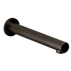 Herzbach Design iX Wandauslauf 212mm Edelstahl Black, 21.142000.1.40 21.142000.1.40