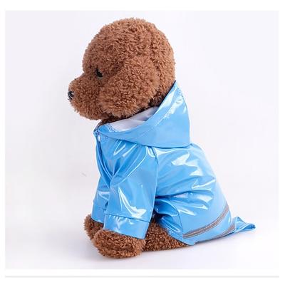 Hund Katze Regenmantel Jacke Reflexionsband Welpenkleidung Regenjacke Mode Wasserdicht Winddicht Trendy Reflektierend Wasserdicht Outdoor Hundebekleidung