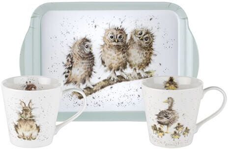Wrendale Designs 'Country Animal' Mug & Tray Set
