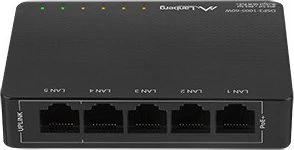 Lanberg Switch 5X 1GB DSP+ (4 DSP 30W/Port Max 60W) Desktop