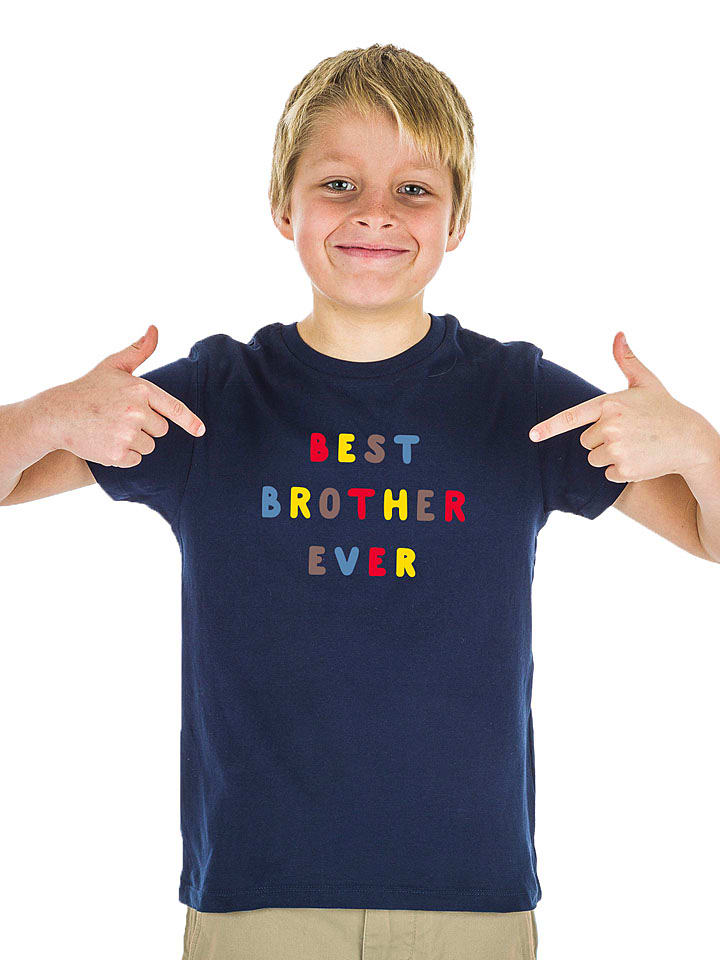 WOOOP Shirt "Best Brother Ever" in Dunkelblau - 92