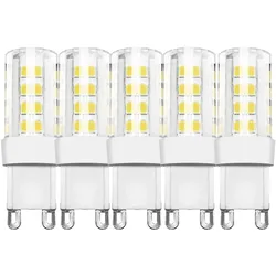 5 x 5w G9 LED Leuchte Leuchtmittel Lampe aus Keramik 450 Lumen Kaltweiß