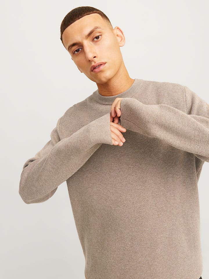 Jack & Jones Pullover "Milano" in Beige - XL