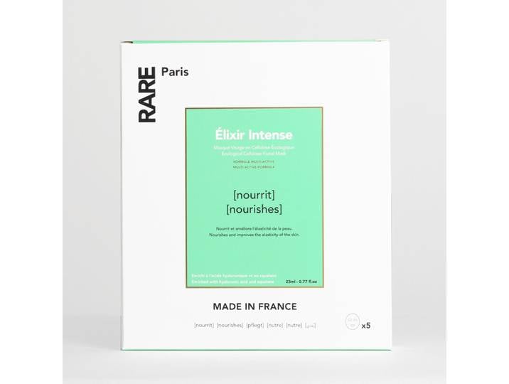 RARE Paris Boîte de Masques Elixir Intense (5 Feuilles)