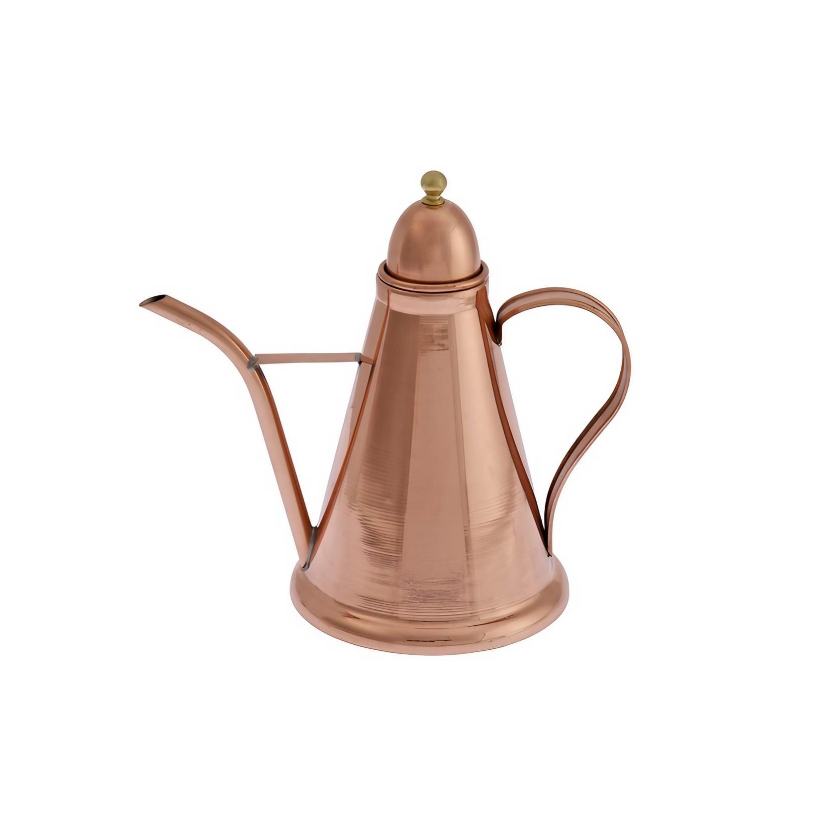 Konischer Oil Dispenser, Ölflasche aus Kupfer und Messing, 1L