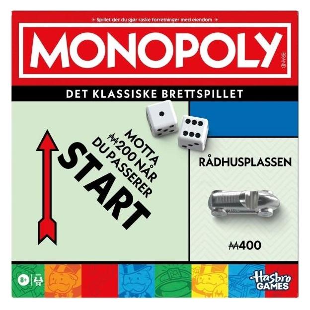 Hasbro Monopoly Classic Refresh 90 Year (NO) (Norwegisch) (G00091071)