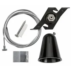 SG LEUCHTEN Seilabhängung schwarz ST L5000mm ShopLine 314440