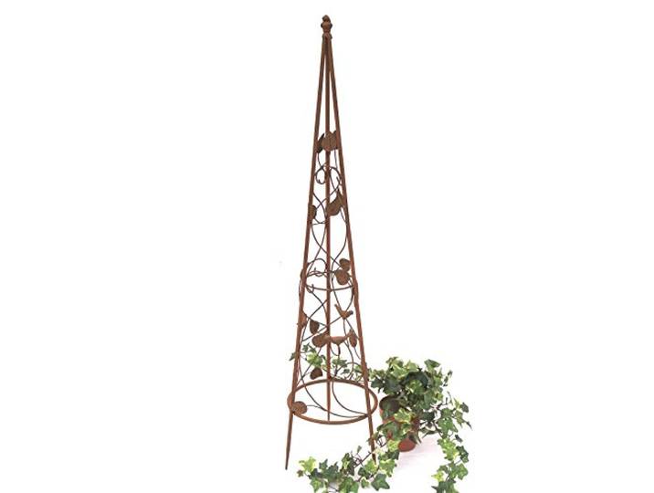 DanDiBo Rankhilfe Pyramide 082547 aus Metall 95 cm bis164 cm Kletterhilfe Rankgerüst Ranke (S - 95 cm)