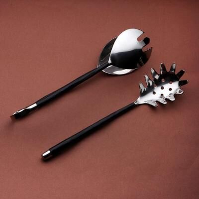 INOX ARTISANS Tedpole Pasta Server & Spaghetti Tong Set
