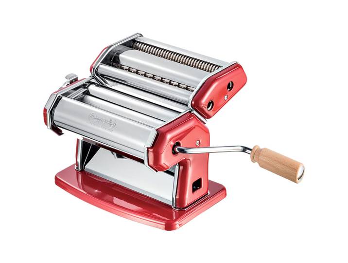Pastamaschine iPasta Imperia rot Edelstahl