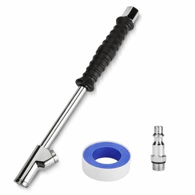 Extended Dual Head Air Chuck Connection For Tire Inflation Extended Dual Head Air Chuck Connection For Tire Inflation