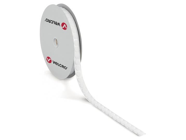 Fixations adhésives pour charges légères 20 mm x 25 m Velcro, lot de 2