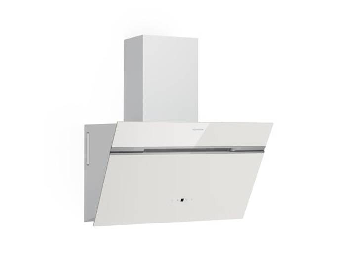 Klarstein Alina Dunstabzugshaube - 60cm Kopffreihaube, 520 m³/h Luftstrom, A++ Energieeffizienz, LED-Beleuchtung, Touch Control, Umluft & Abluft, Weiß
