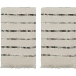 Meraki, Geschirrtuch, Towel, MKTrue, Off-whiteBlack (100 x 50 cm)