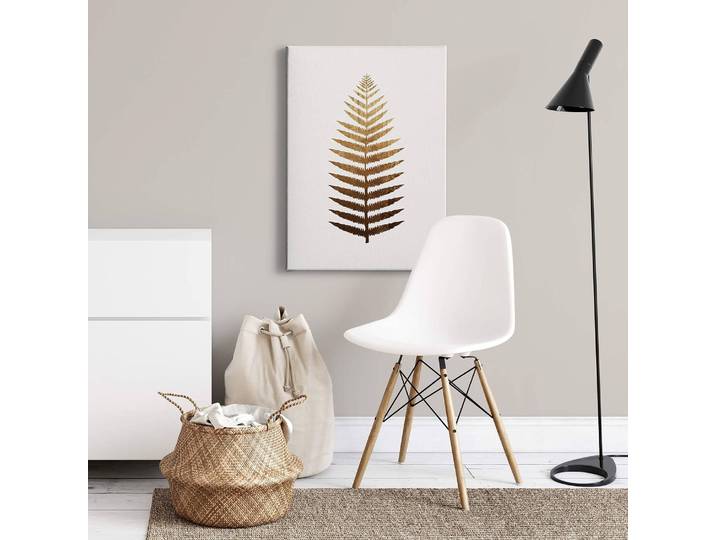 Impression sur toile Golden Feather Polyester PVC / Épicéa Noir 50 x 70cm