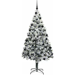 vidaXL, Weihnachtsbaum, Philipp (mit 120 schwarzen Bällen) (210 cm)