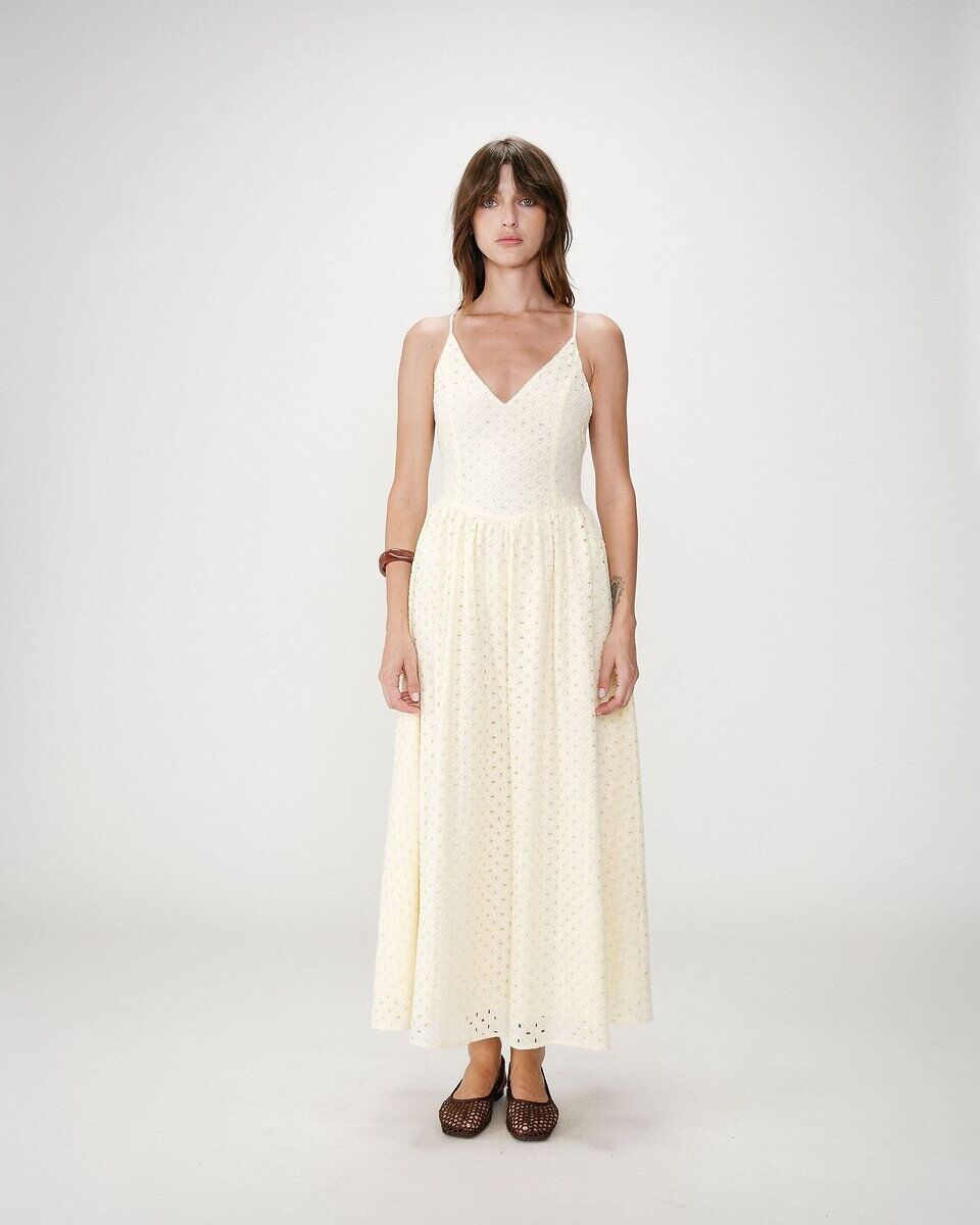 GRACE & MILA Robe longue brodée WIMALA
