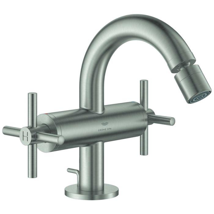 Grohe Atrio Bidet-Zweigriff-Armatur 24353DC0 1/2", supersteel