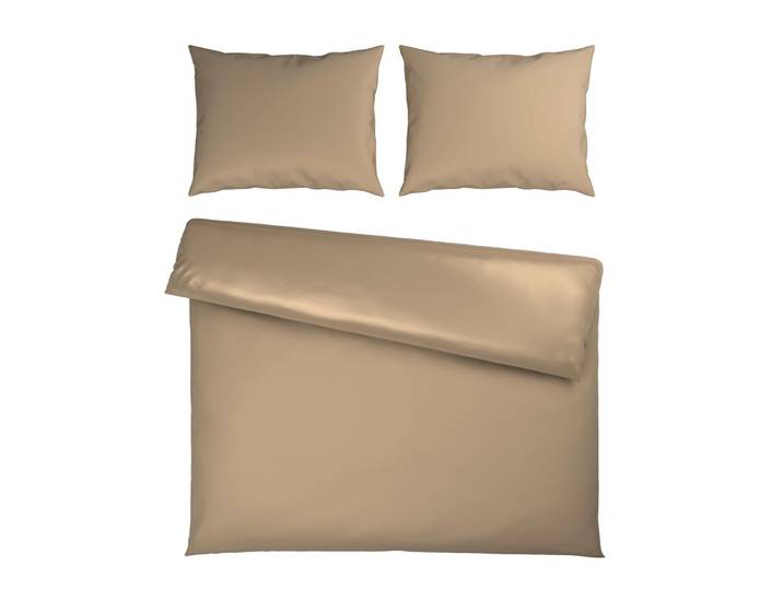 Bettwäsche Xenia Uni XXL Beige ca. 200x220cm