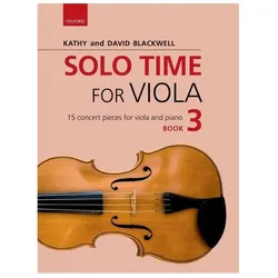 Blackwell, K: Solo Time for Viola Book 3, Fachbücher von David Blackwell, Kathy Blackwell